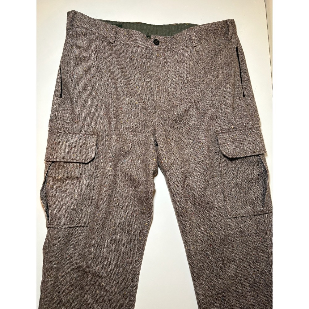 Orvis Signature Collection 100% Wool Brown Cargo Pants | 40 X 30